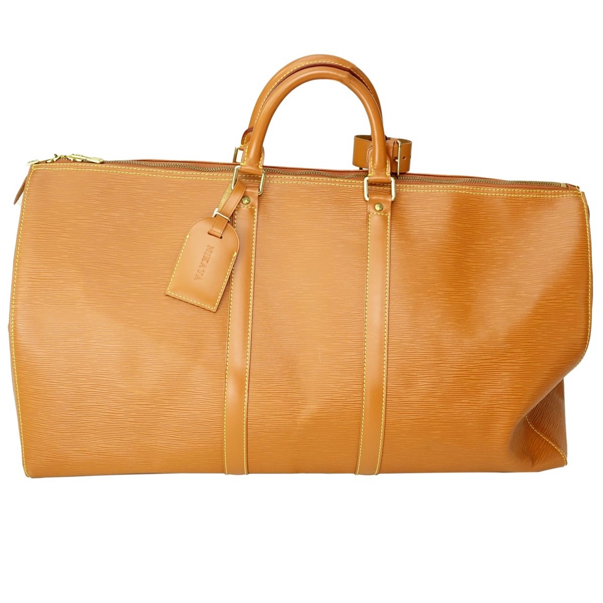 Louis Vuitton Gold Epi Leather Keepall Travel Bag