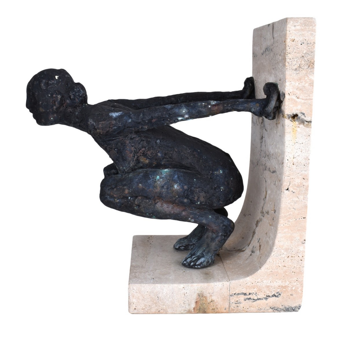 Large Modern Abstract Bronze Nude Sculpture