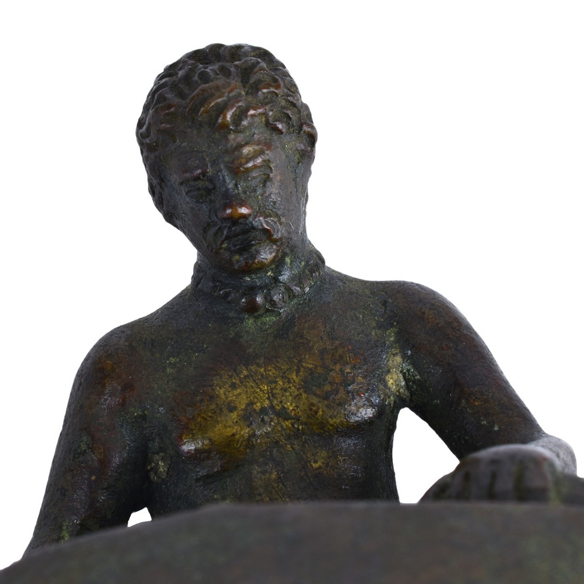 Antique Miniature Bronze After The Dying Gaul
