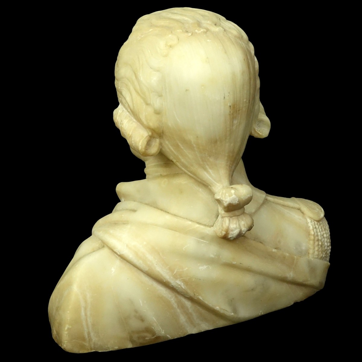 Vintage Carved Alabaster Bust