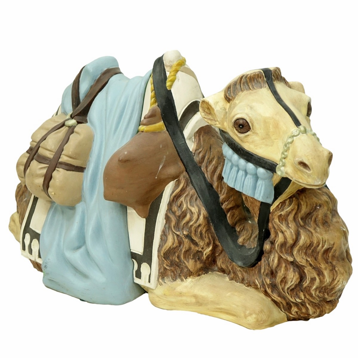 Large Roz Hand Painted Pottery Figure of a Camel