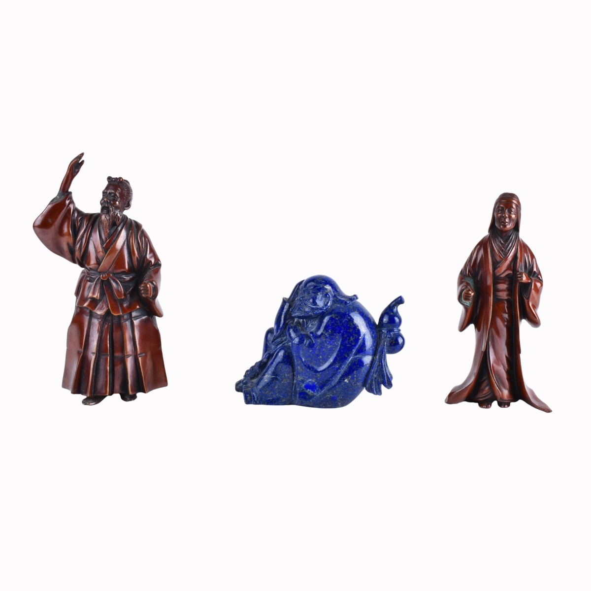 Grouping of Three (3) Oriental Figures
