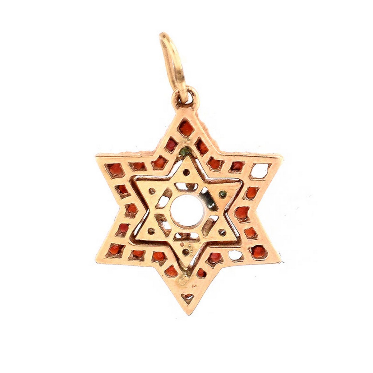 Three (3) Piece Vintage Judaica Gold Jewelry Lot