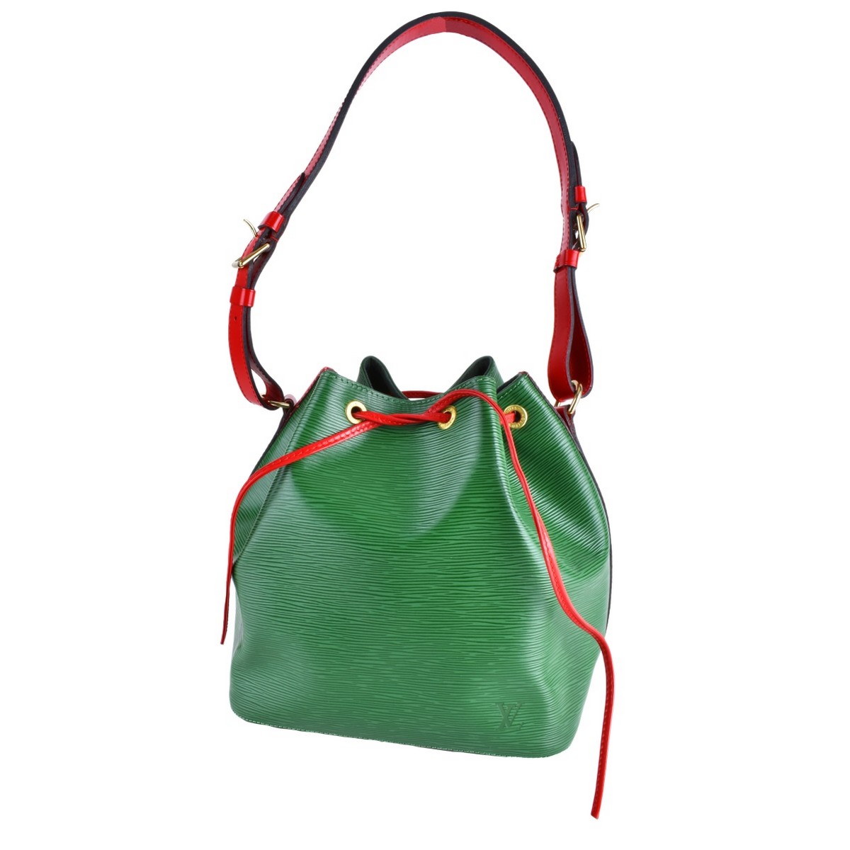 Louis Vuitton Green/Red Epi Noe Bicolor PM Bag