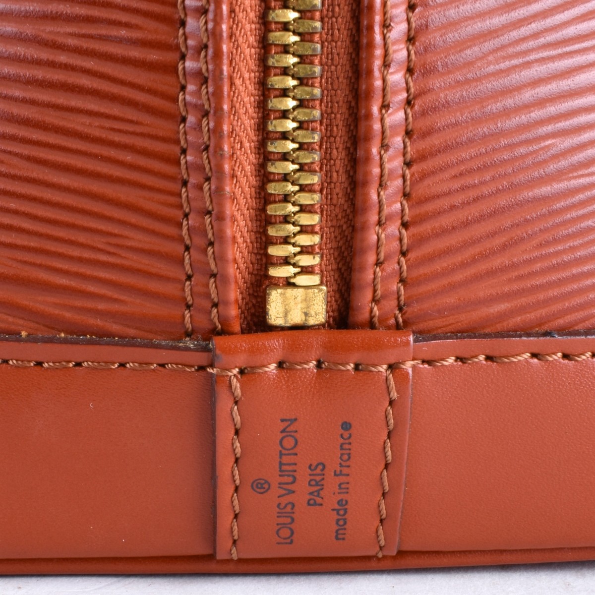 Louis Vuitton Tan Epi Leather Alma PM Tote