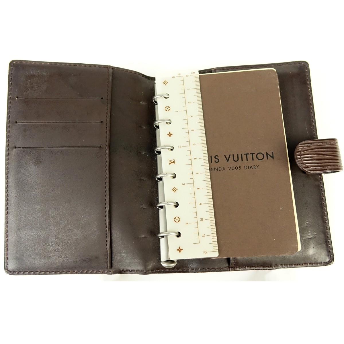 Louis Vuitton Brown Epi Leather Agenda Diary PM