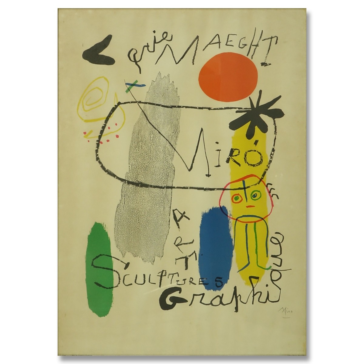 After: Joan Miro Galerie Maeght Poster