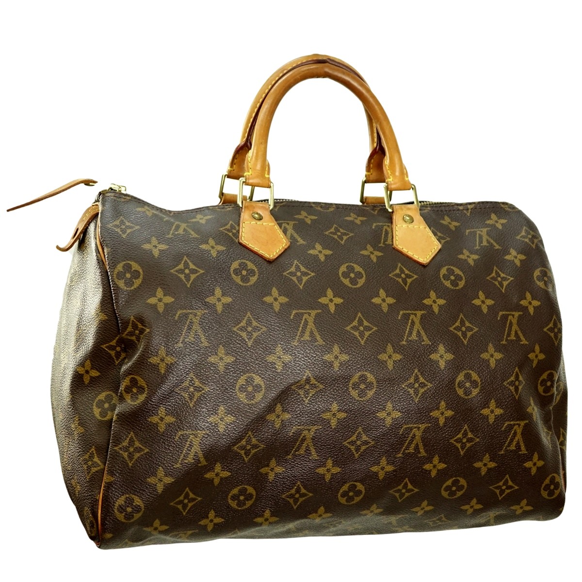 Louis Vuitton Brown Canvas Monogram Speedy 35 Bag
