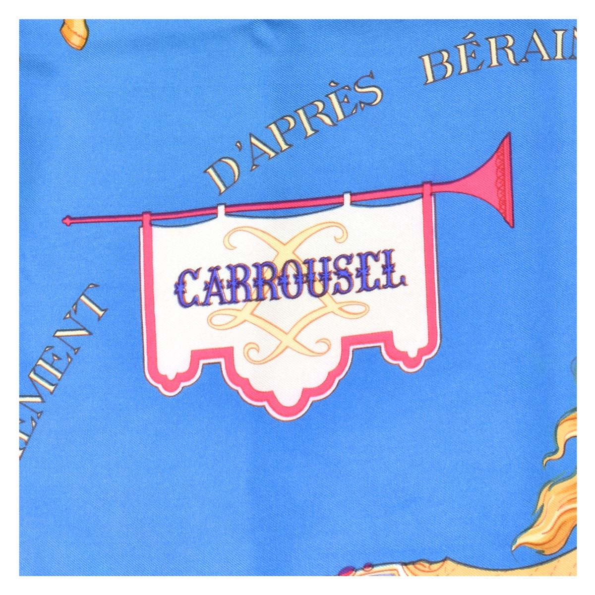 Vintage Hermès Carrousel Silk Scarf