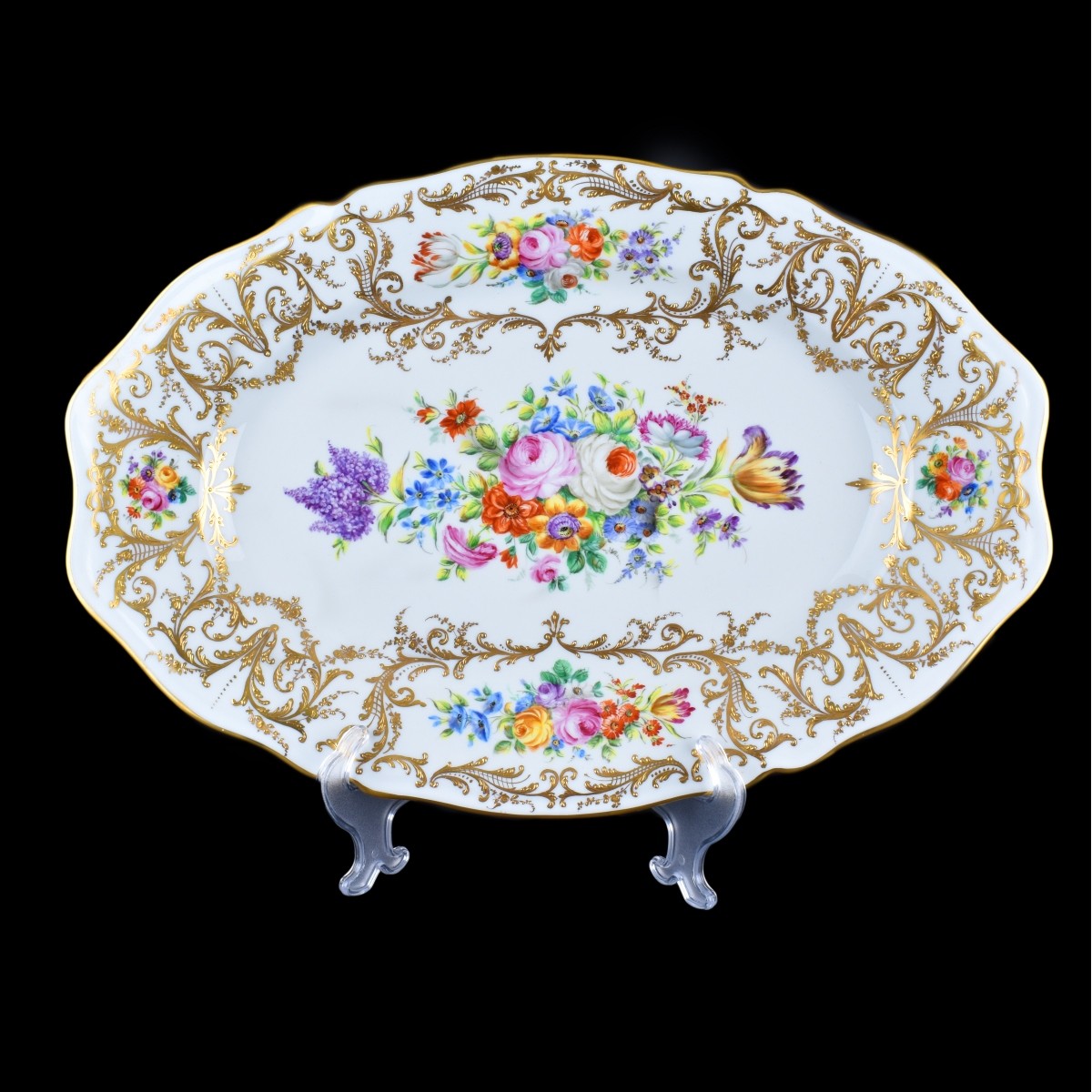 Vintage Limoges Porcelain Covered Tureen W/Plate