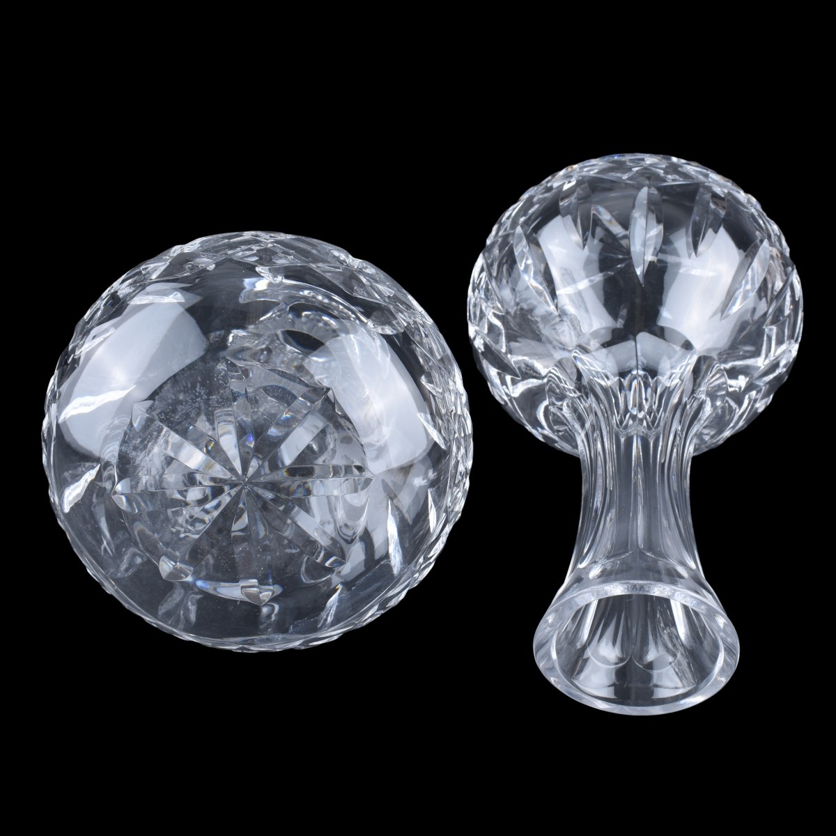 Pair of Waterford Crystal "Lismore" Carafes