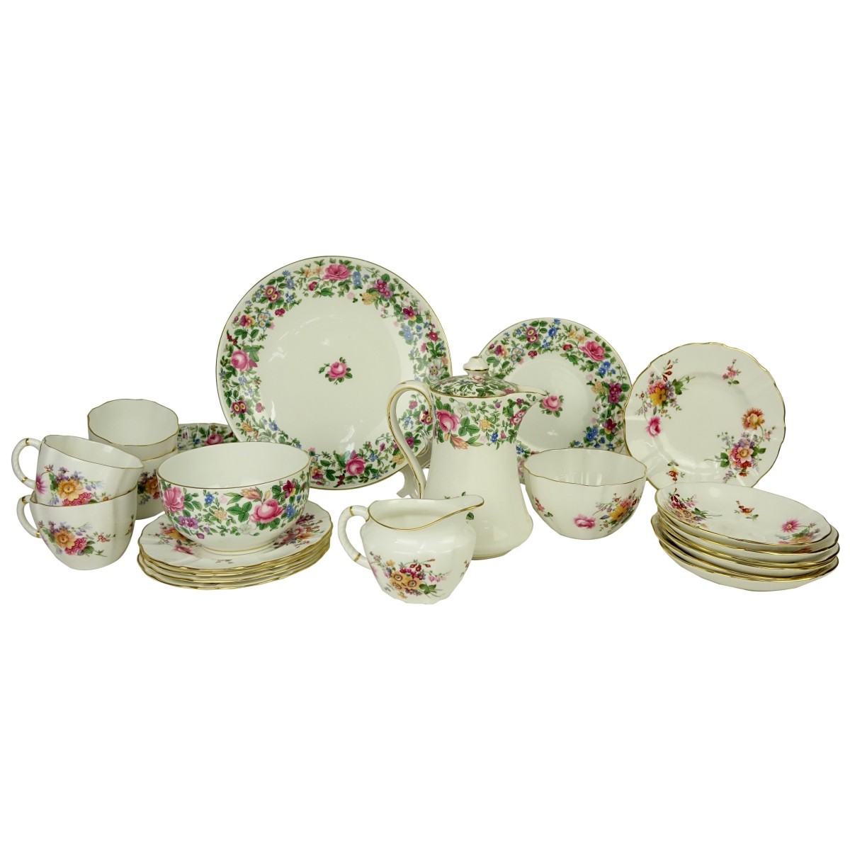 Assortment of Vintage English Porcelain Dinnerware