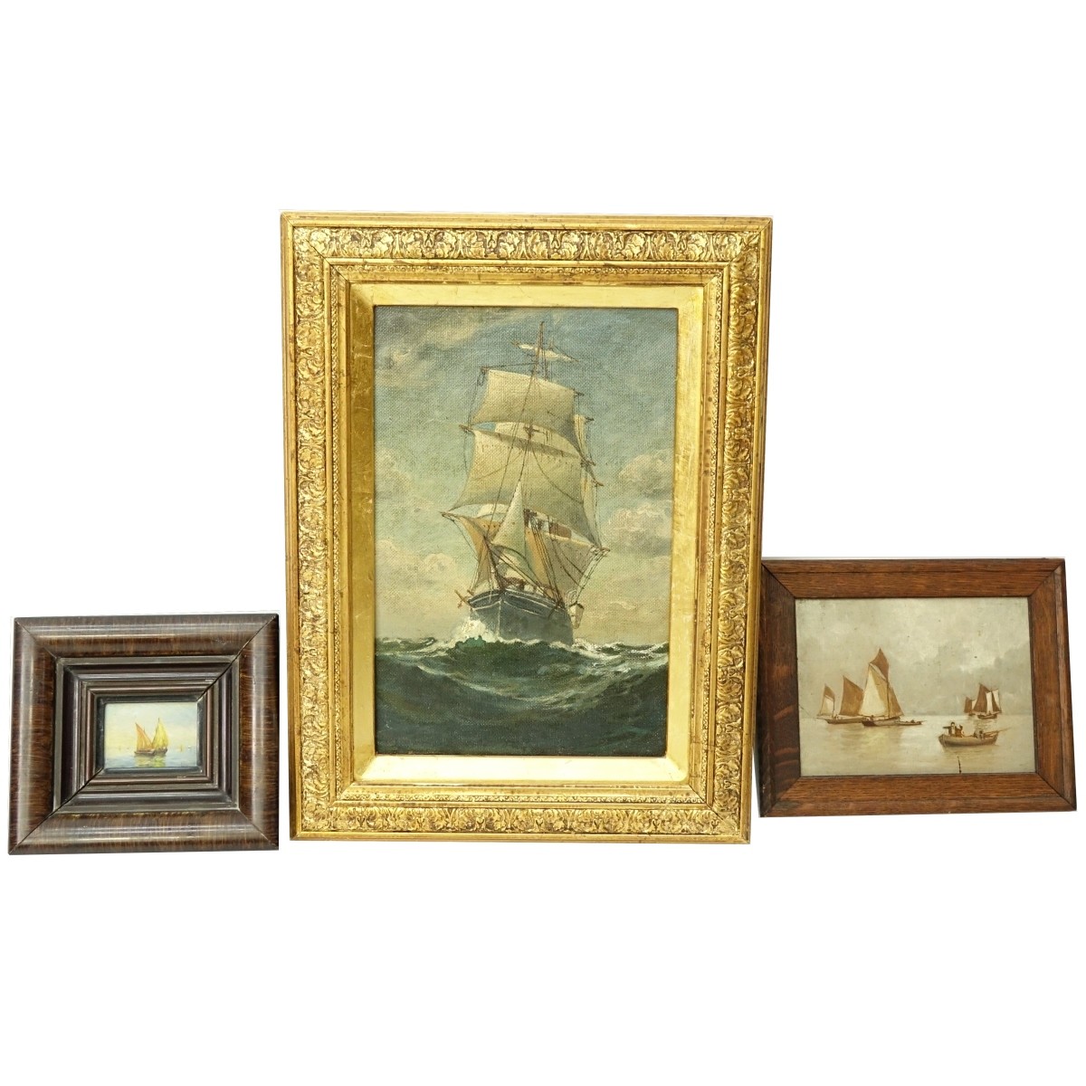 Grouping of Three (3) Vintage Oil Paintings