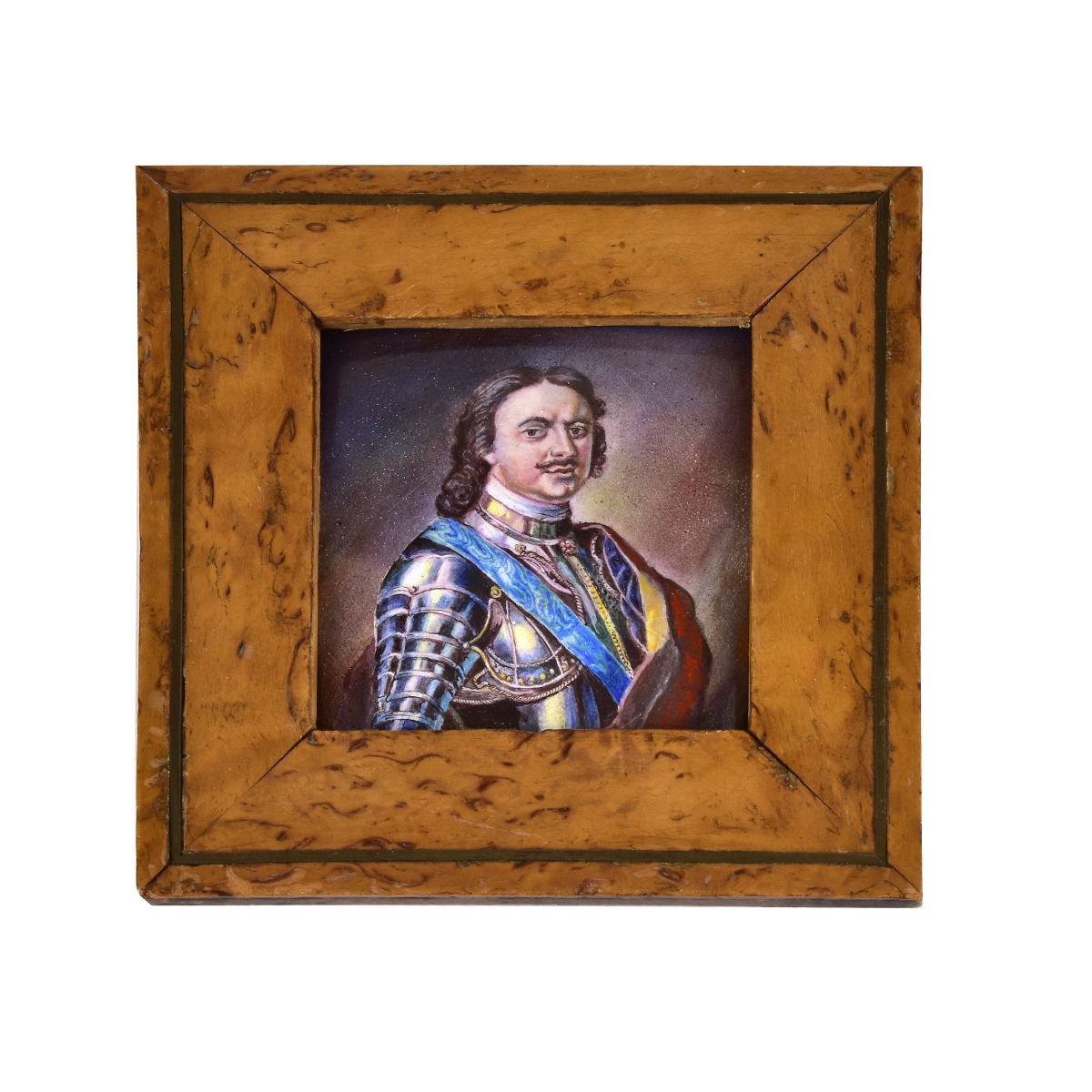Russian Enamel Miniature Plaque of Peter The Great