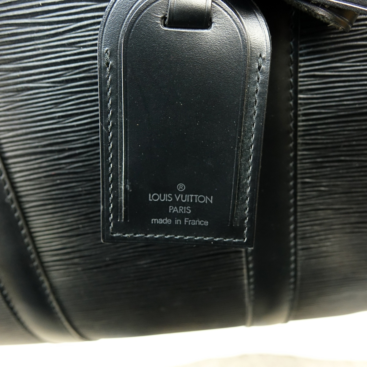 Louis Vuitton Black Epi Leather Keepall 50