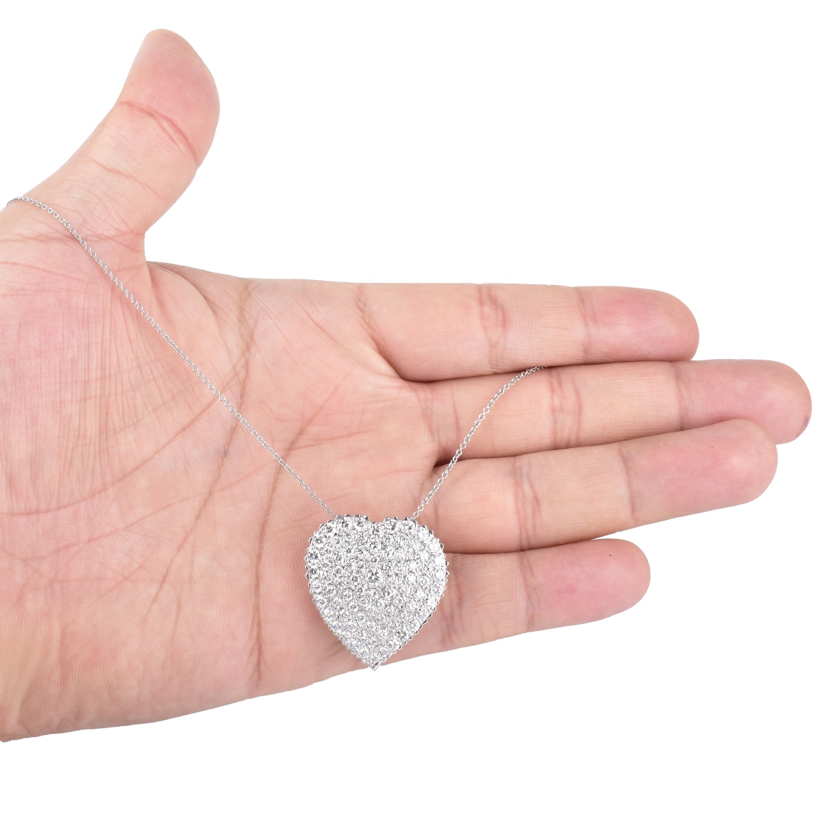 3.50ct Diamond Heart Pendant Necklace