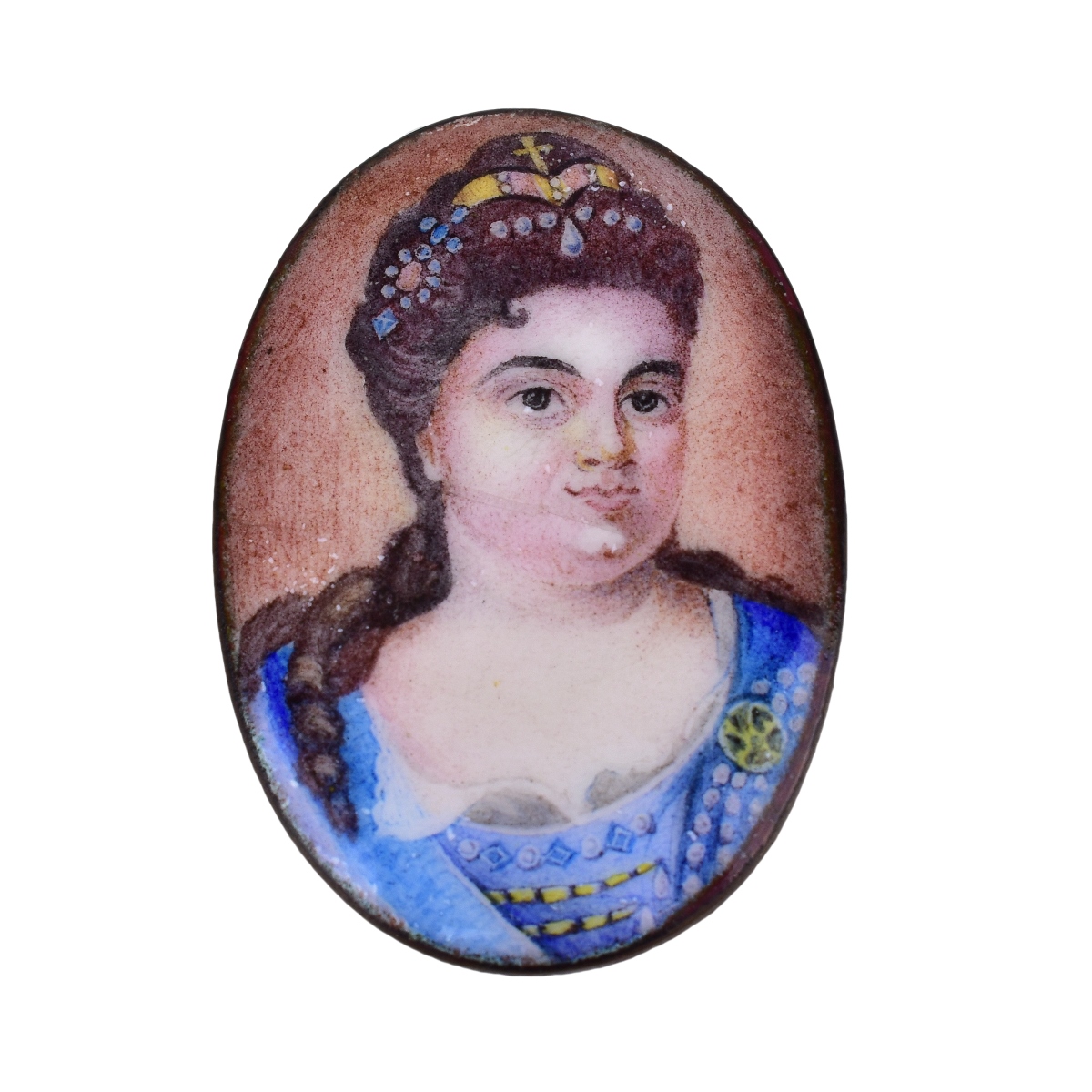Russian Enamel Miniature of Catherine I