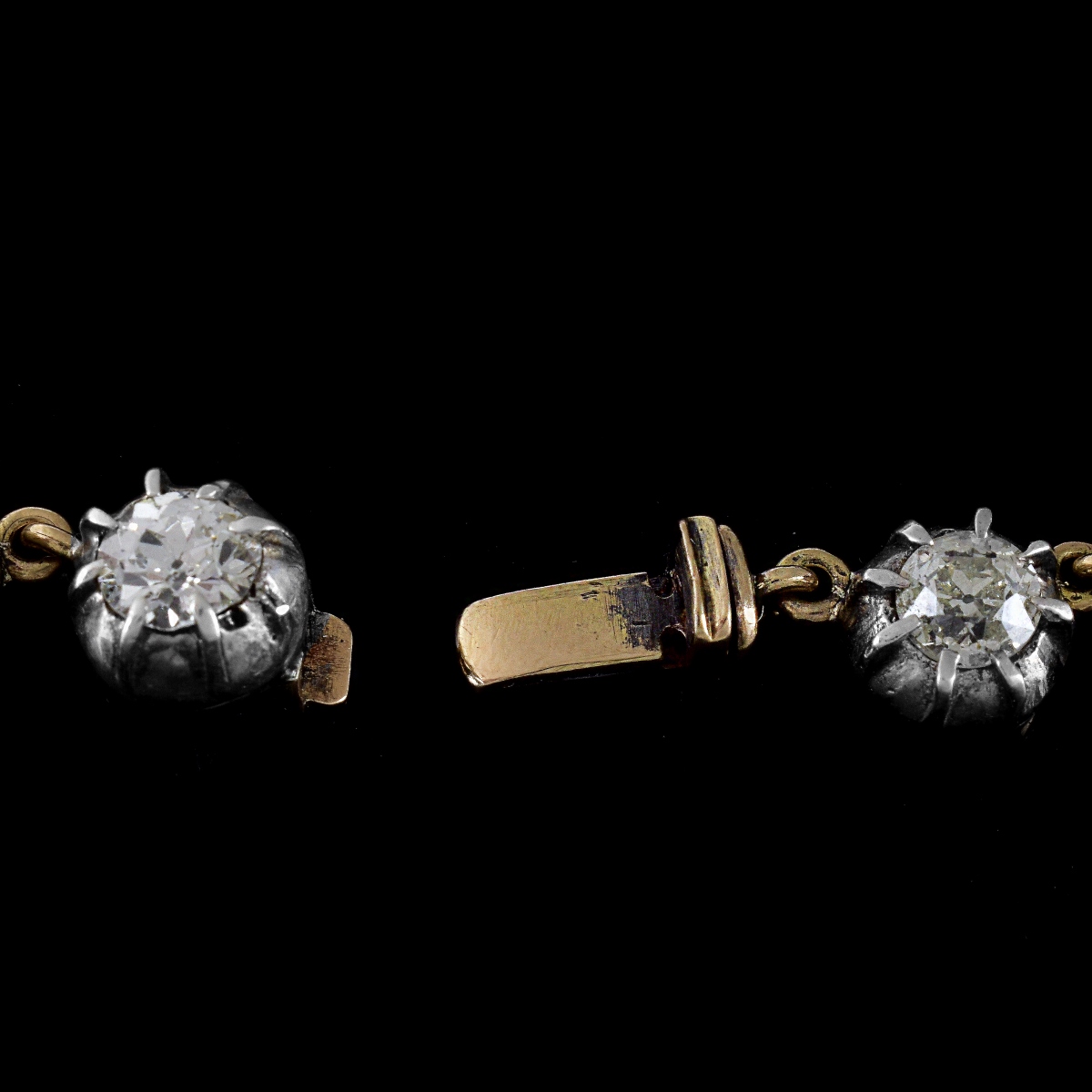 Antique 41.0ct Diamond Riviera Necklace