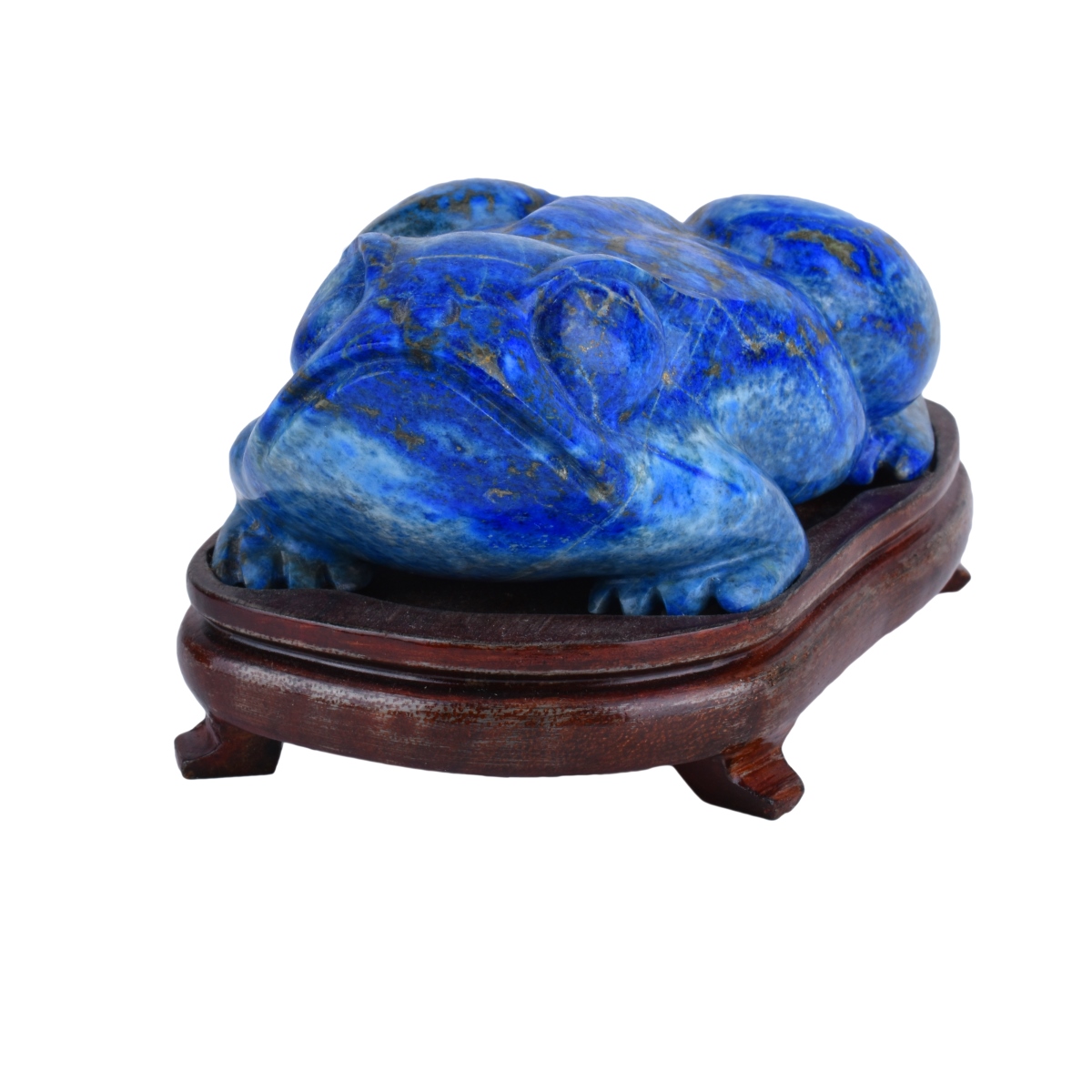 Two (2) Piece Chinese Carved Lapis Lazuli Group