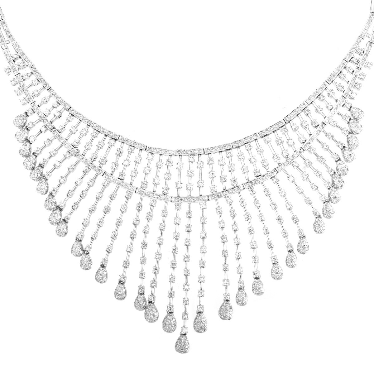 8.20ct. Diamond and 18K Gold Necklace
