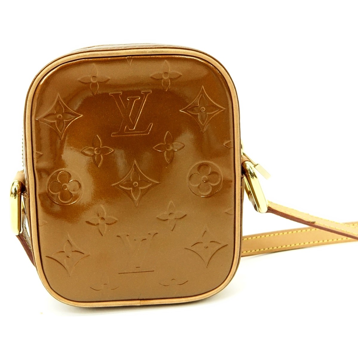 Louis Vuitton Bronze Monogram Vernis Christie Bag