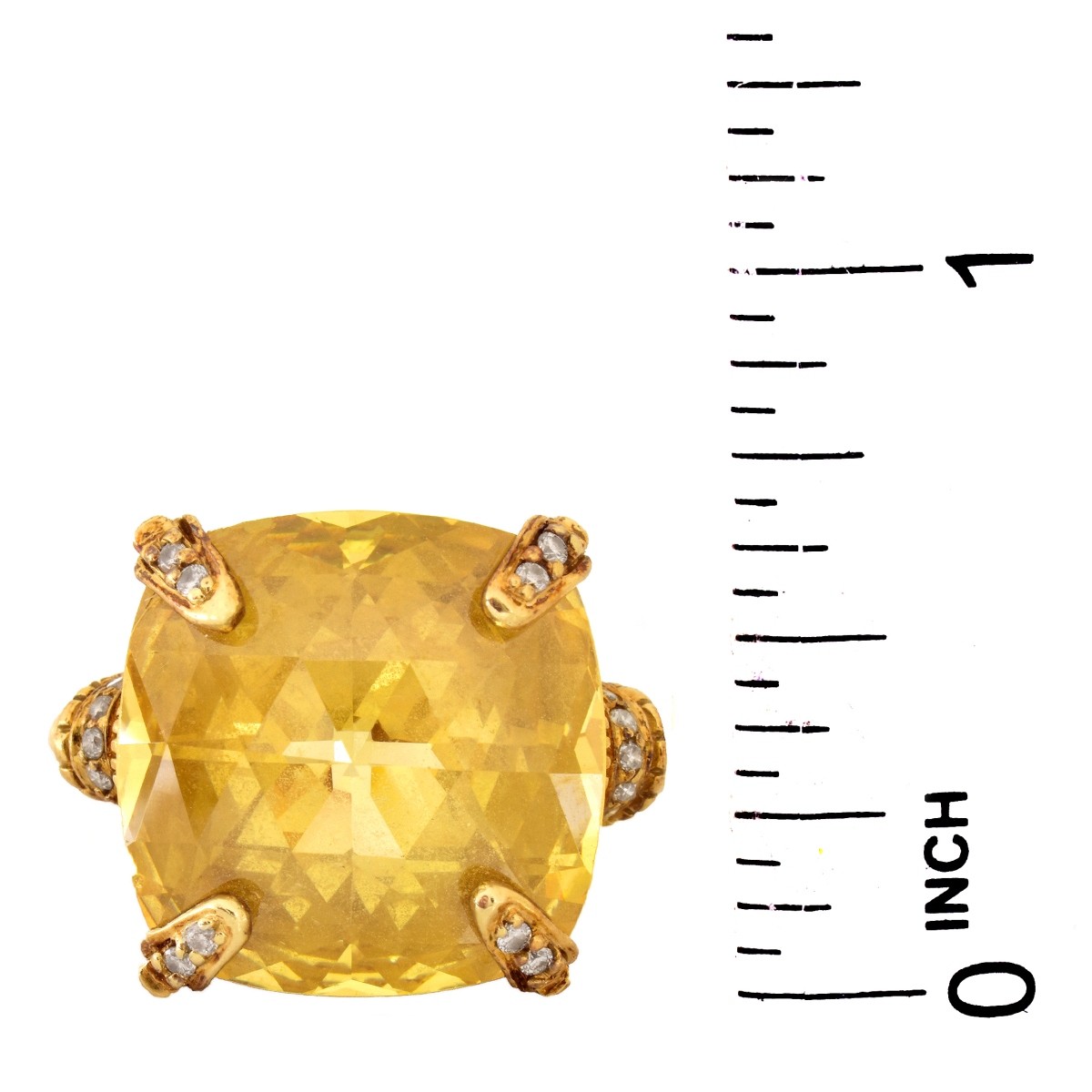 Citrine and 14K Gold Ring