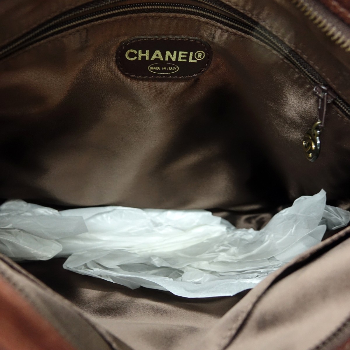 Chanel Vintage Shoulder Bag Front Slip Pocket