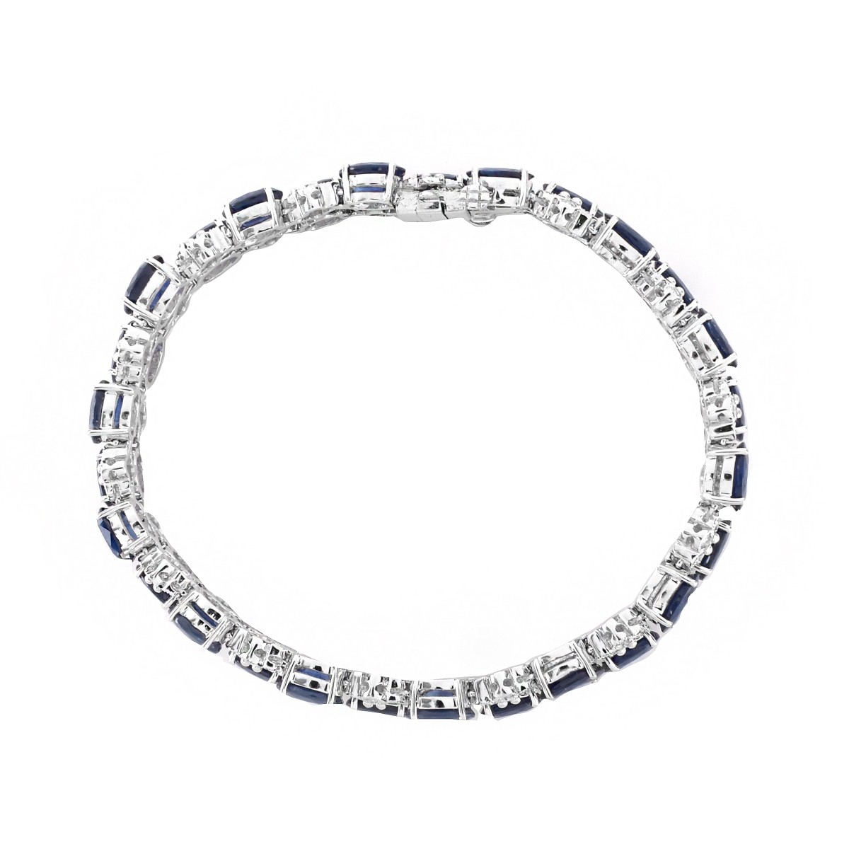 Sapphire, Diamond and 18K Gold Bracelet