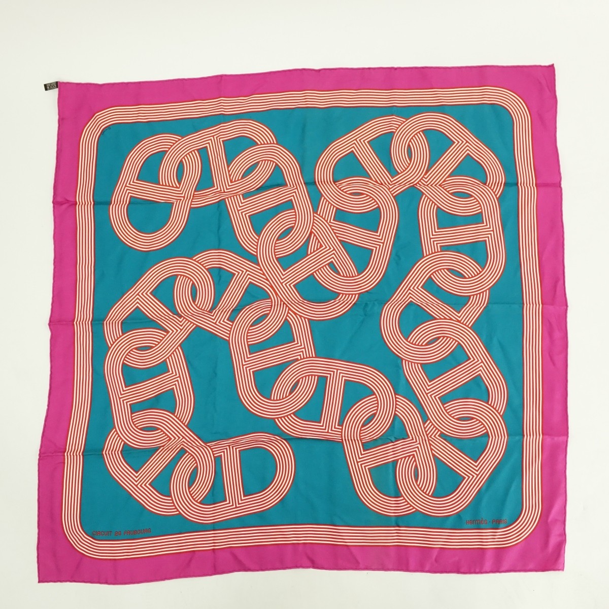Hermes Circuit 24 Faubourg Twill Silk Scarf | Kodner Auctions