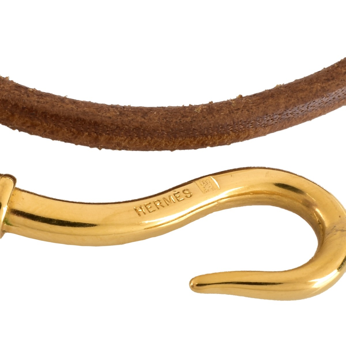 Hermes Brown Leather Jumbo Double Tour Bracelet