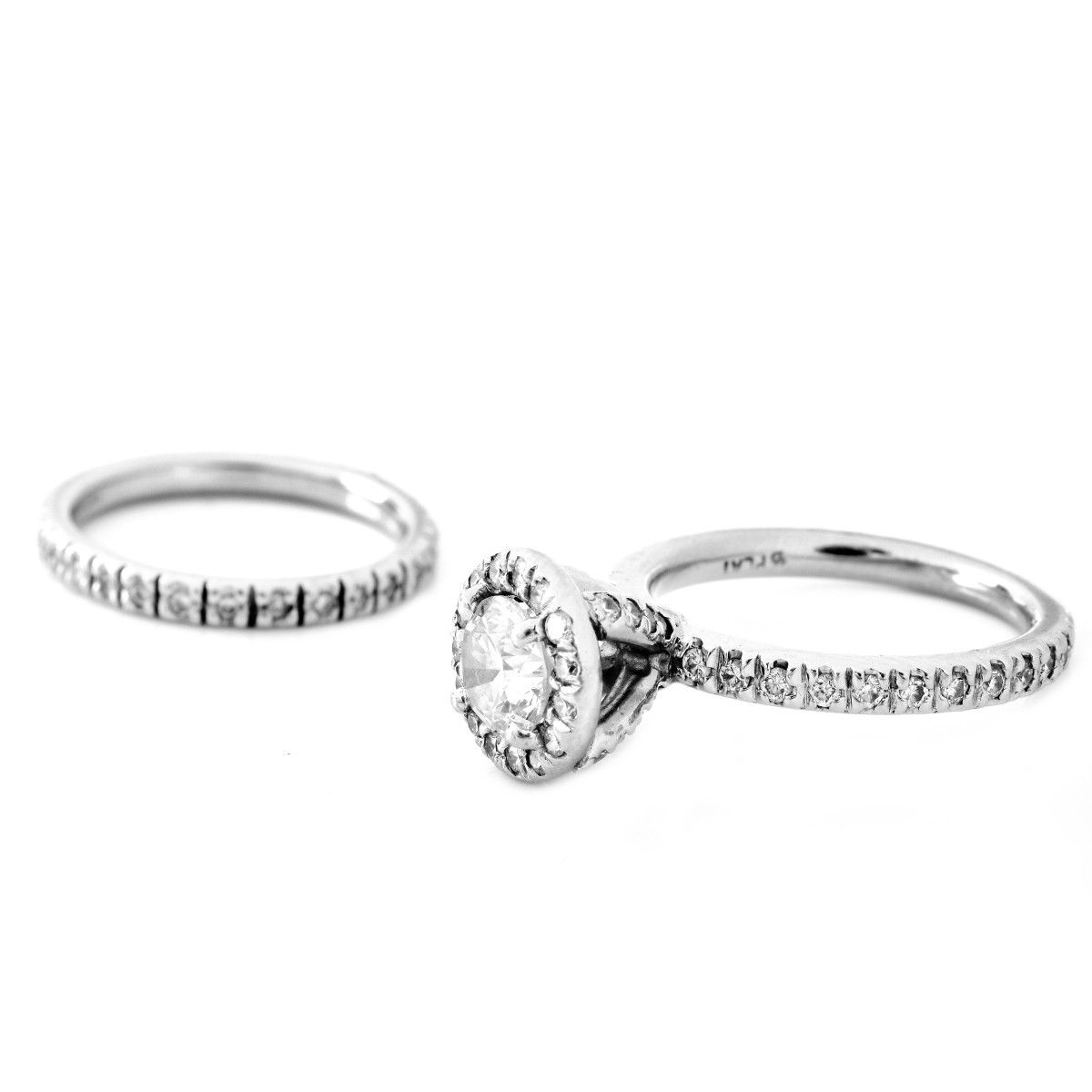 EGL Diamond and Platinum Wedding Set