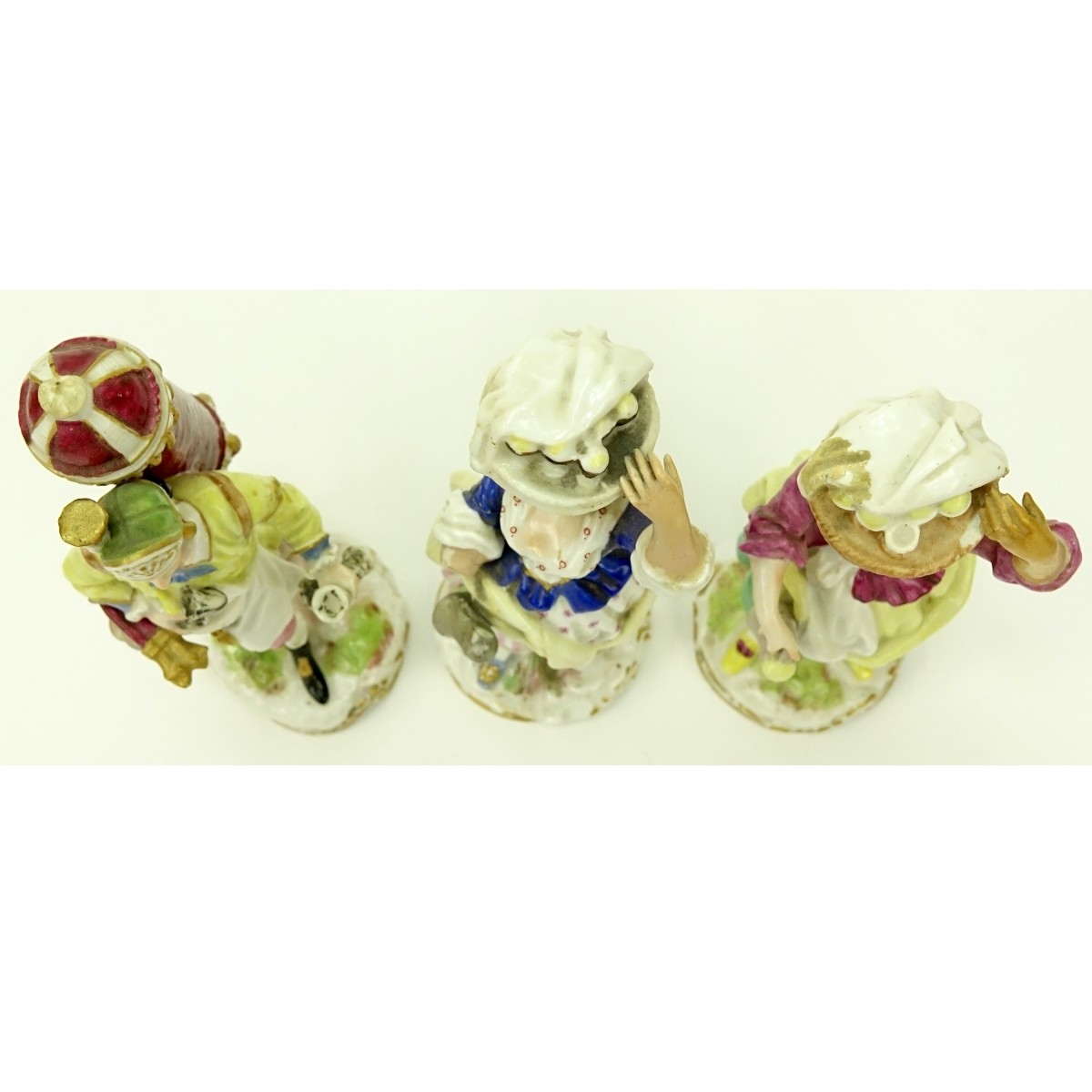 Grouping of Three (3) Antique Porcelain Figurines
