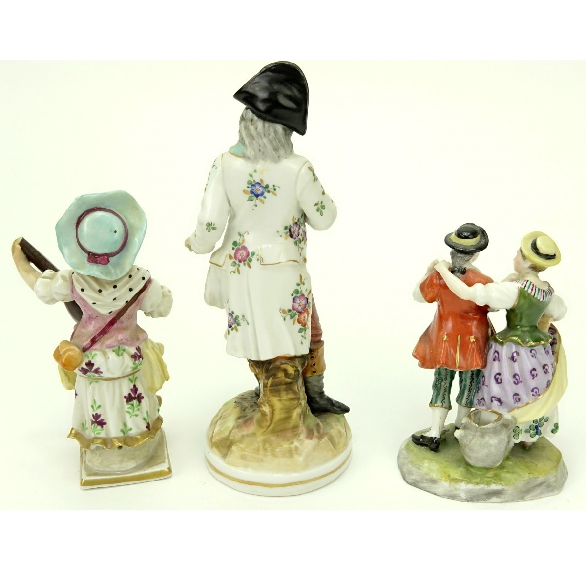 Grouping of Three (3) Antique Porcelain Figurines