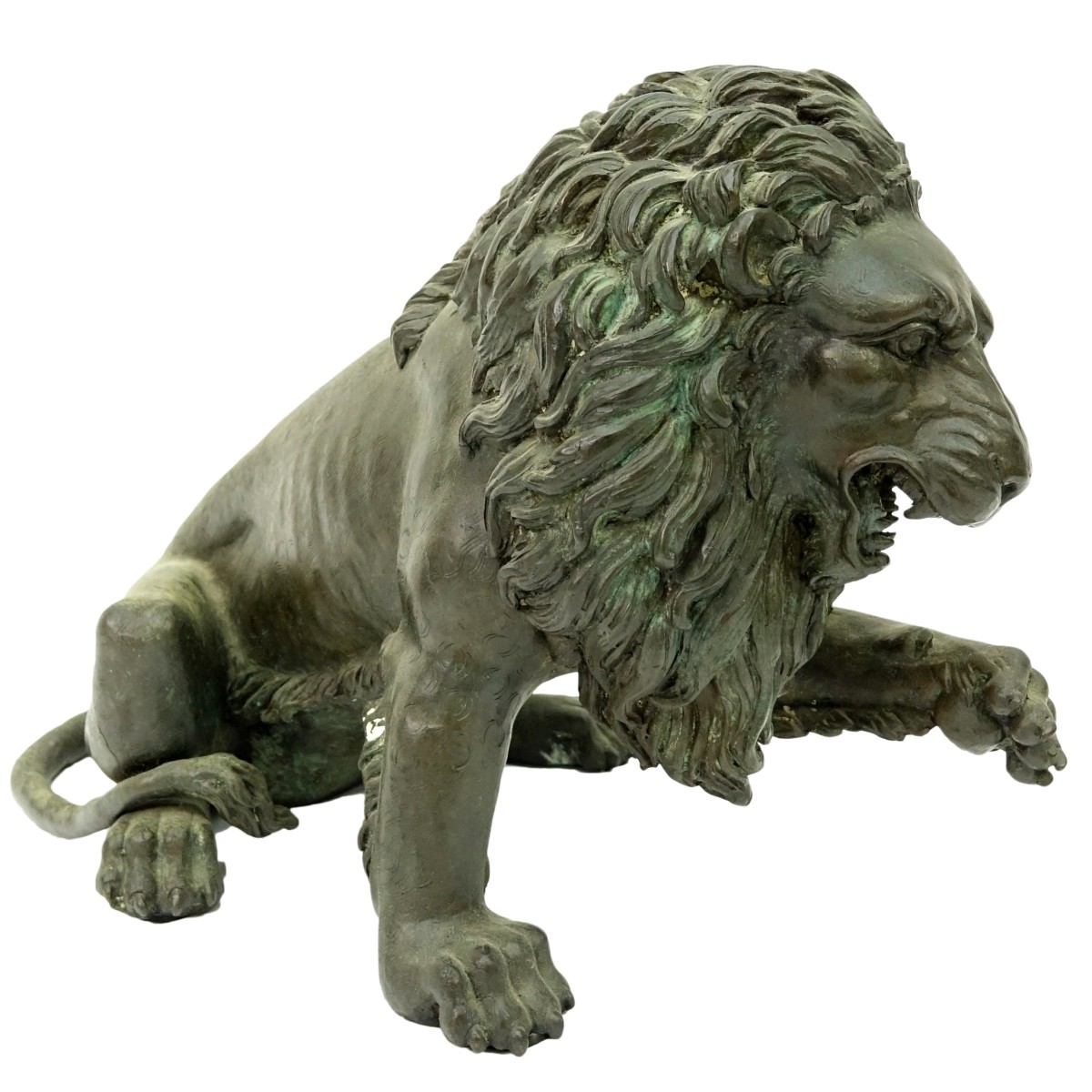 Modern Bronze Sculpture of a Lion
