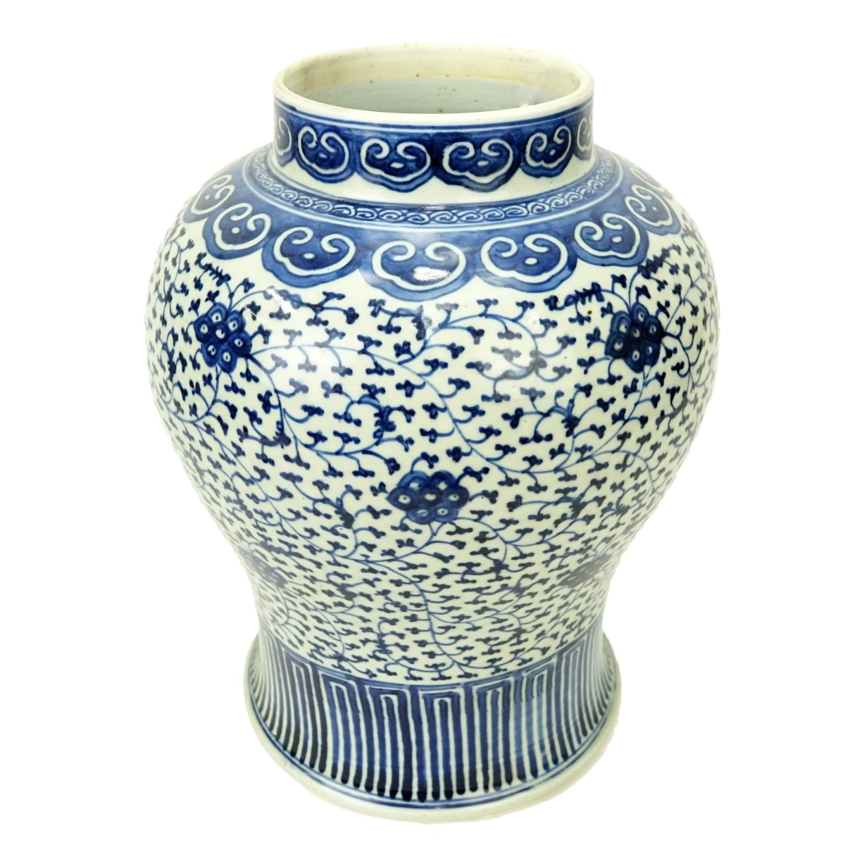 Antique Chinese Porcelain Blue & White Vase