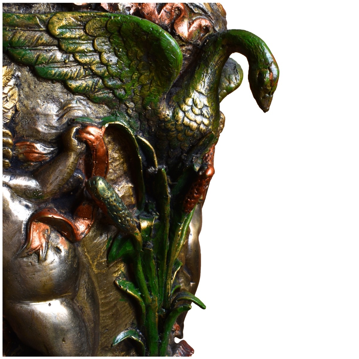 Palace Size Polychrome Bronze Ewer