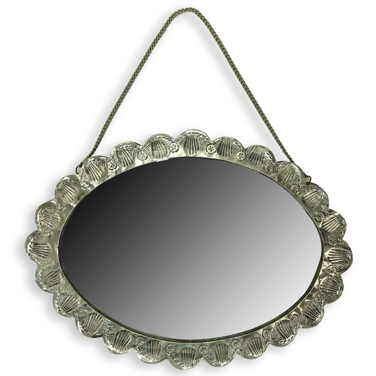 Art Nouveau 800 Silver Mirror