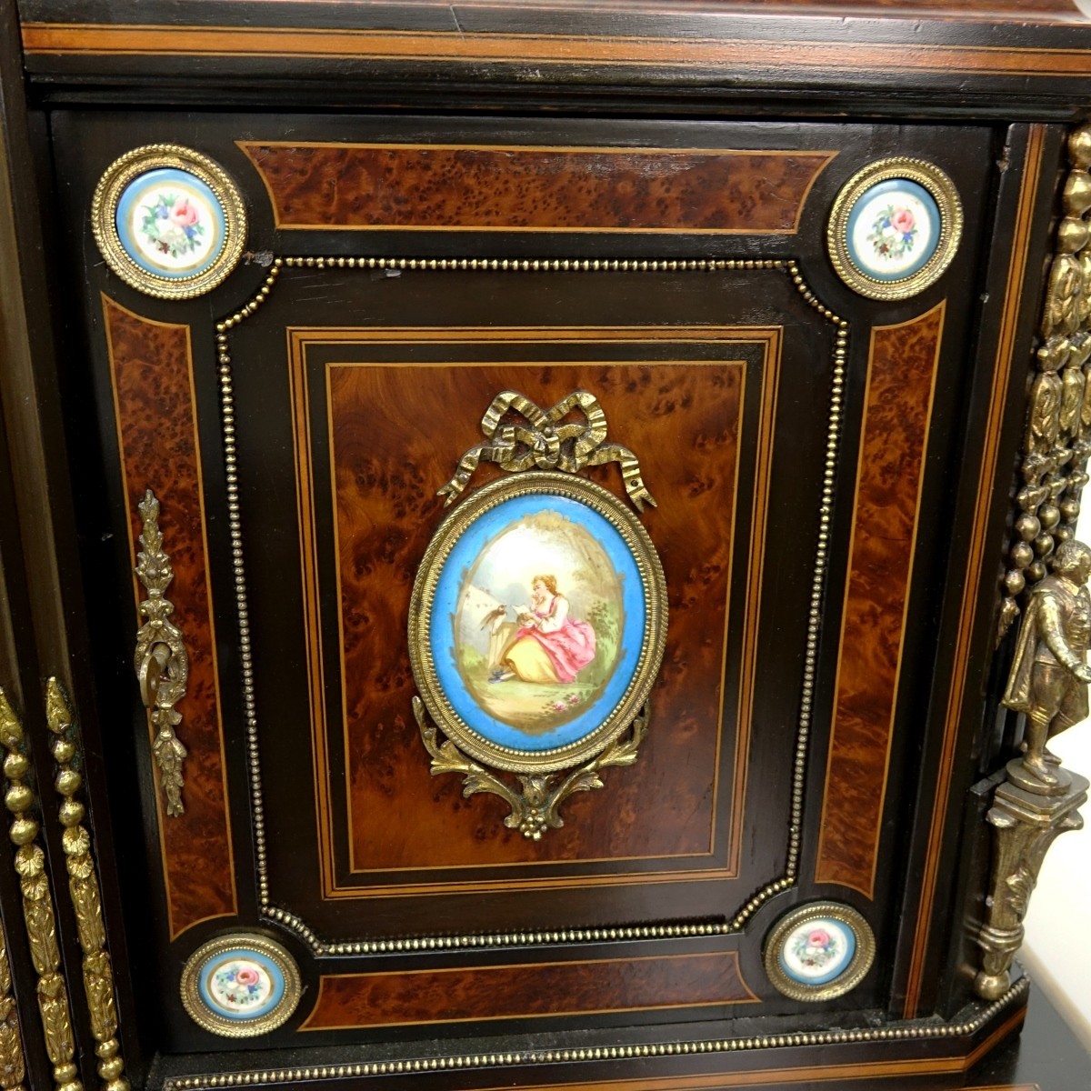 19th Century English Victorian Cabinet w/Plaques