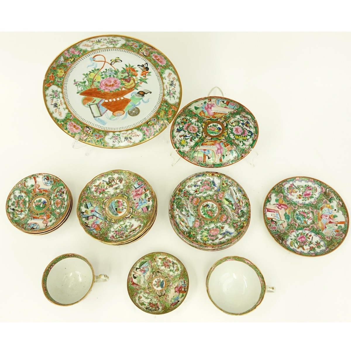 Collection of Chinese Rose Medallion Porcelain