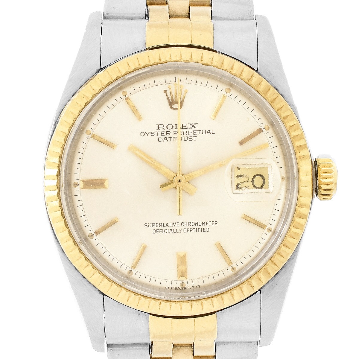 Man's Rolex Two Tone Date Just Watch