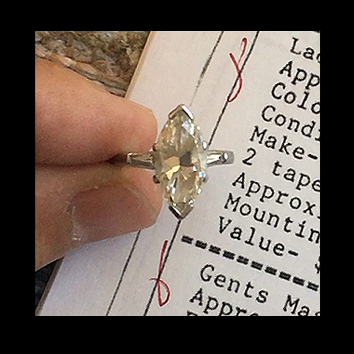 3.0ct Diamond and Platinum Engagement Ring.