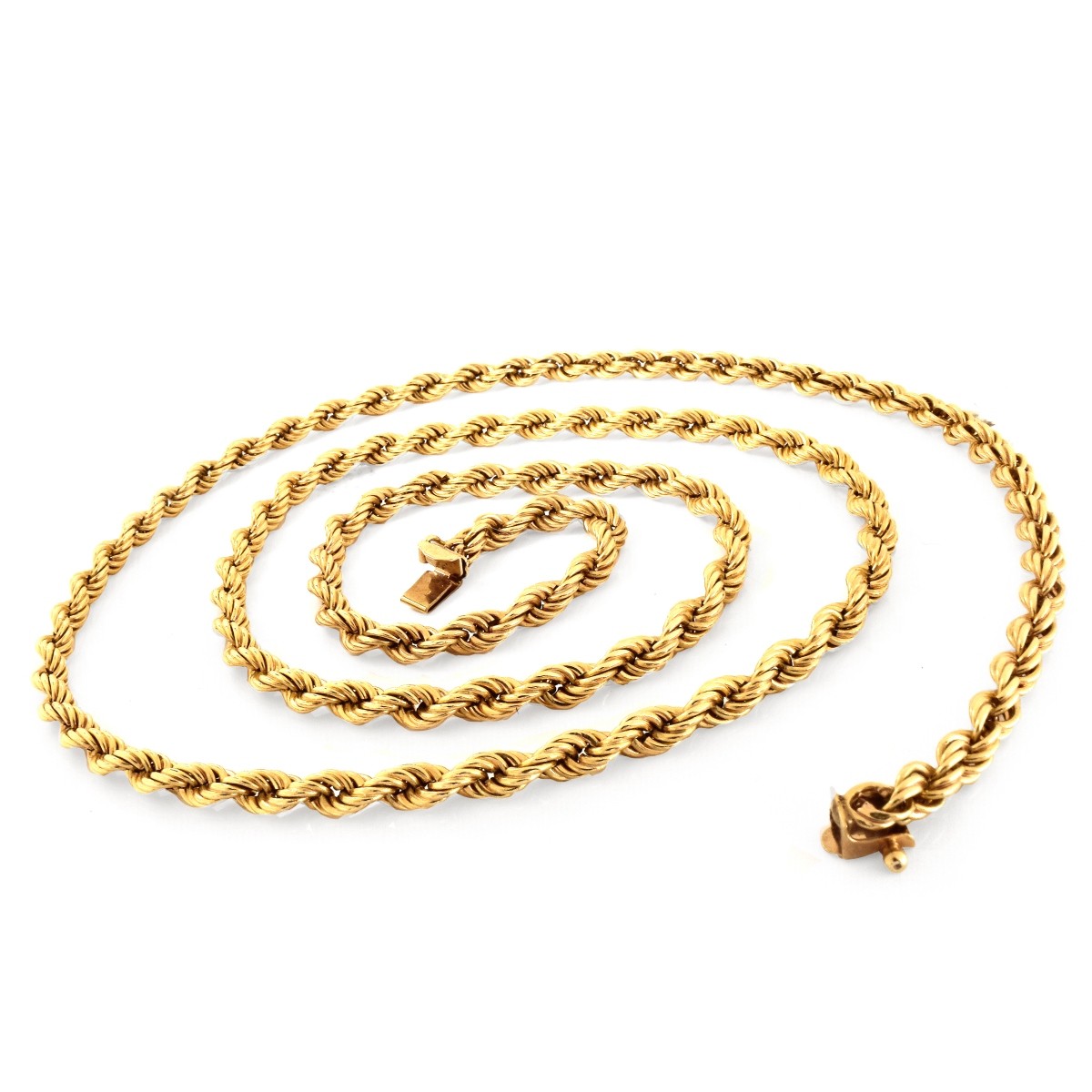 30" 14K Gold Rope Chain
