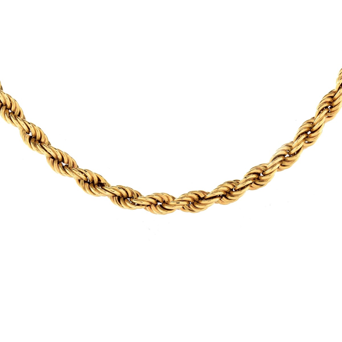 30" 14K Gold Rope Chain