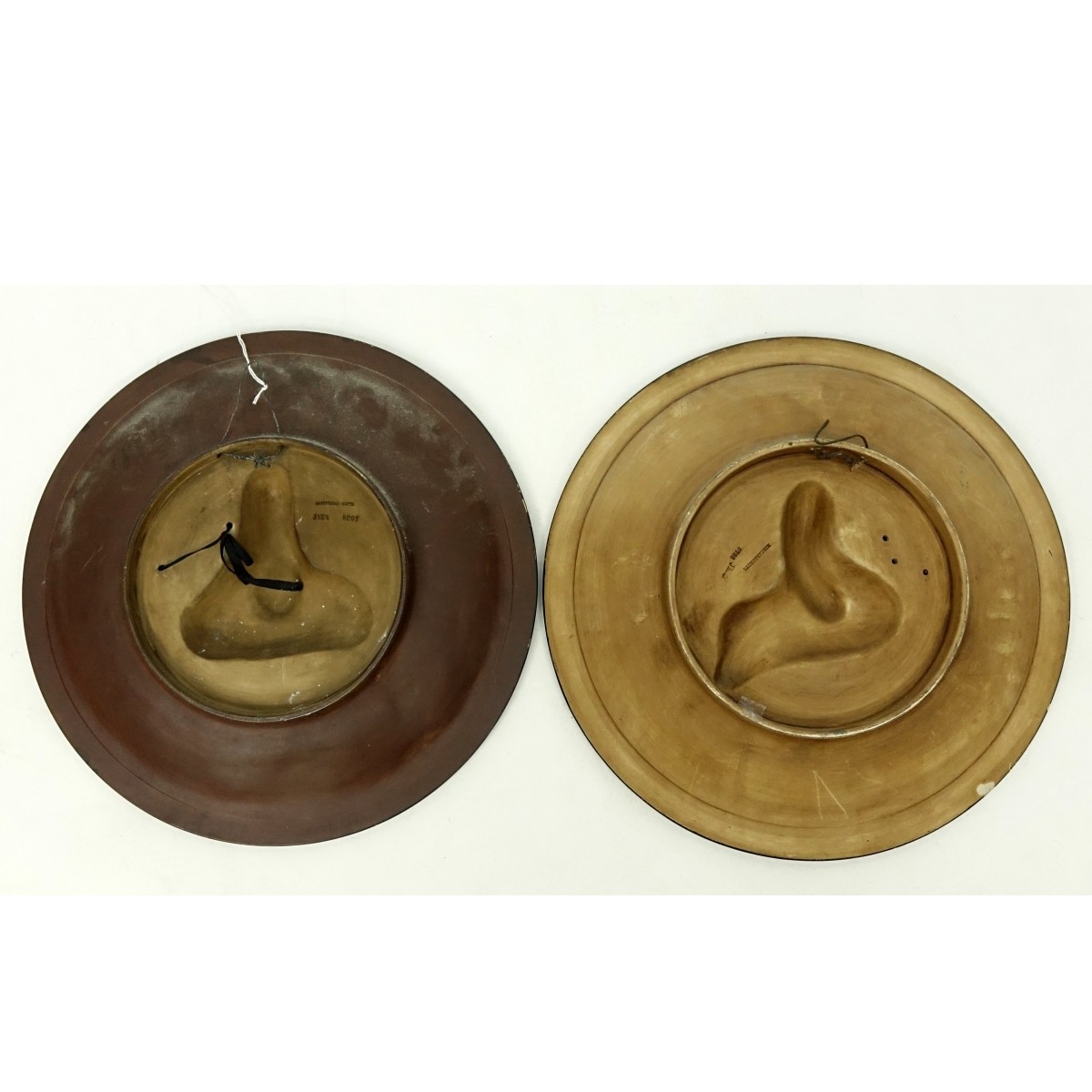 Pair Musterschutz Pottery Chargers