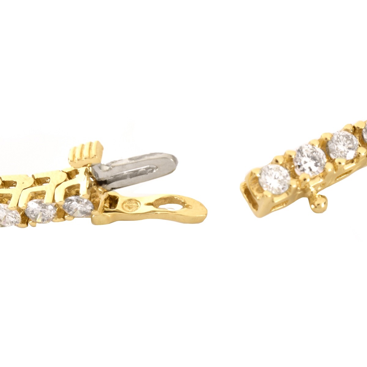 5.50ct Diamond and 14K Gold Tennis Bracelet