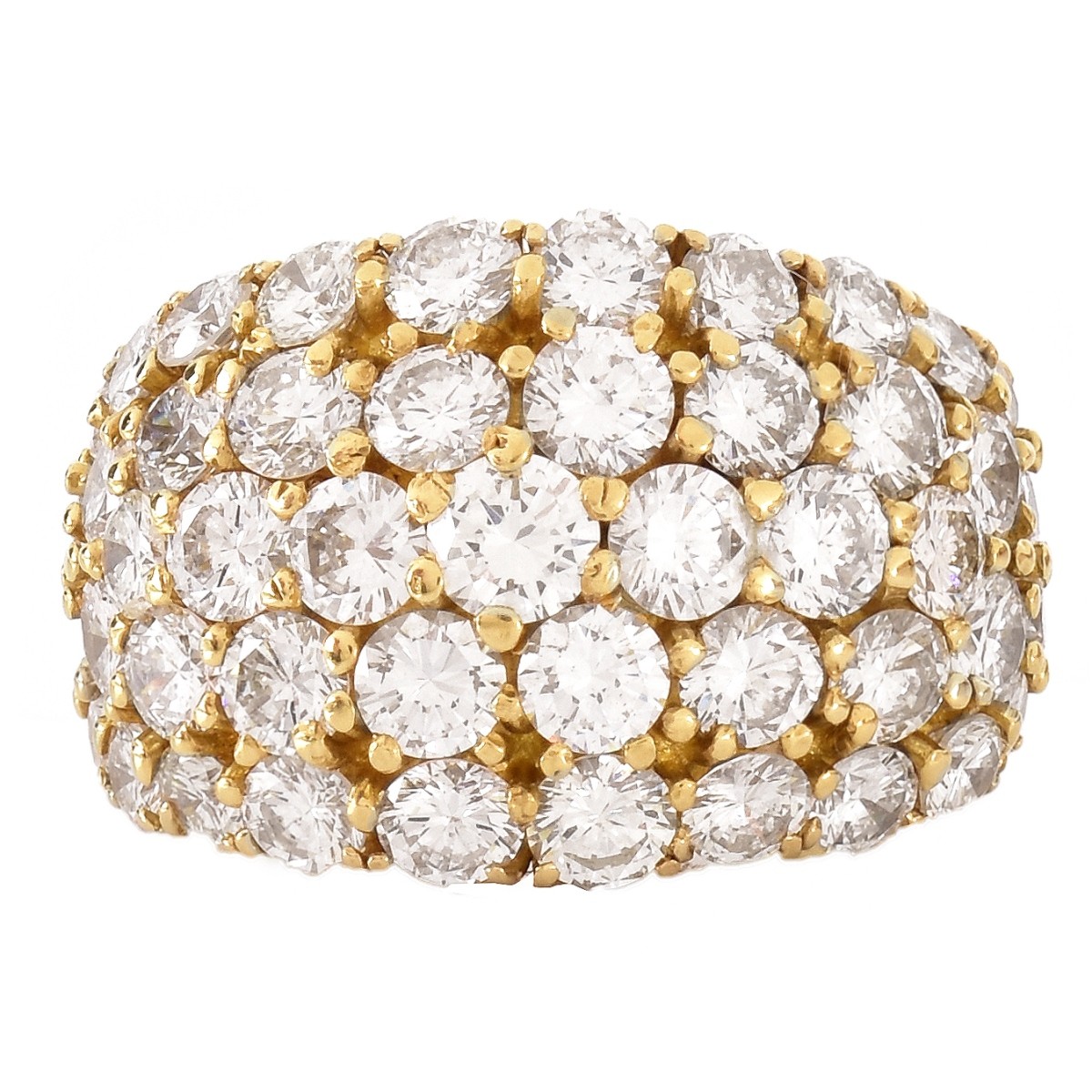 6.0ct TW Diamond and 18K Gold Ring