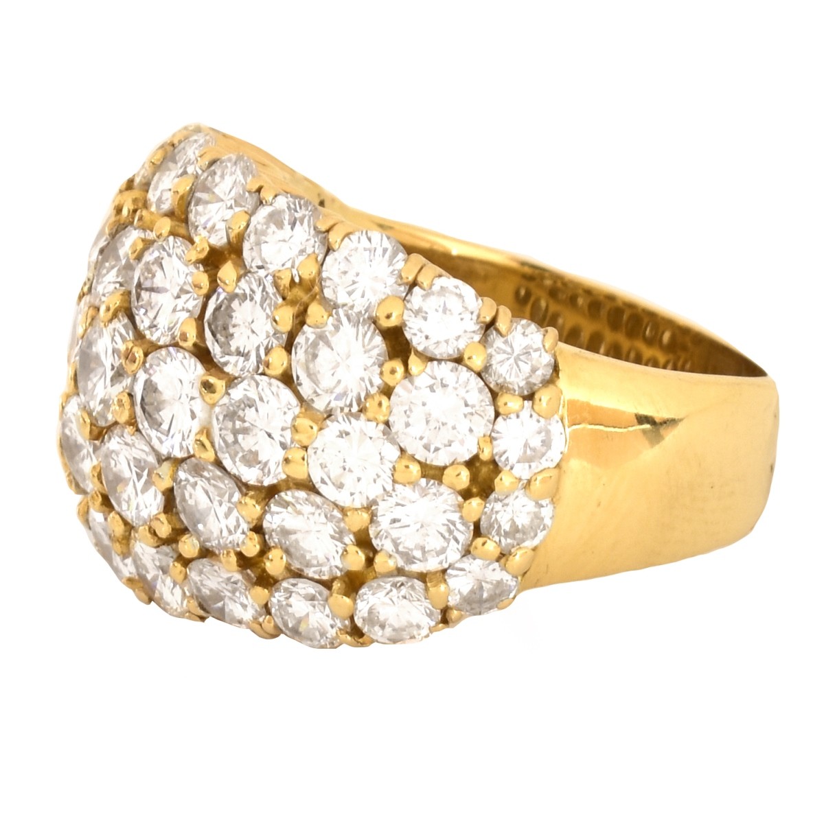 6.0ct TW Diamond and 18K Gold Ring