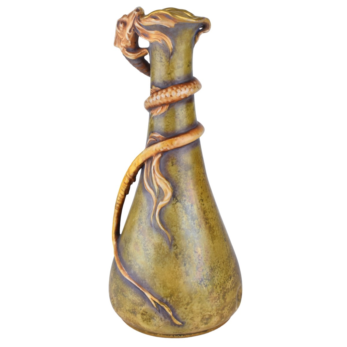 Amphora Pottery Vase with Saurian