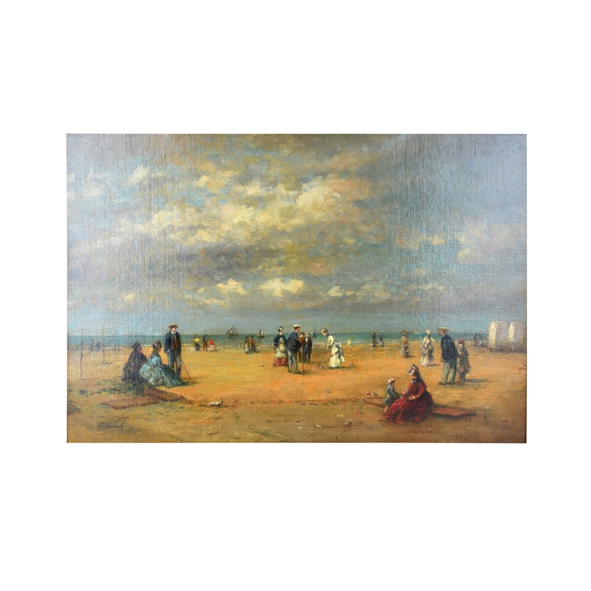 Eug-ne Baudin, French (1843 - 1907) Oil on Canvas