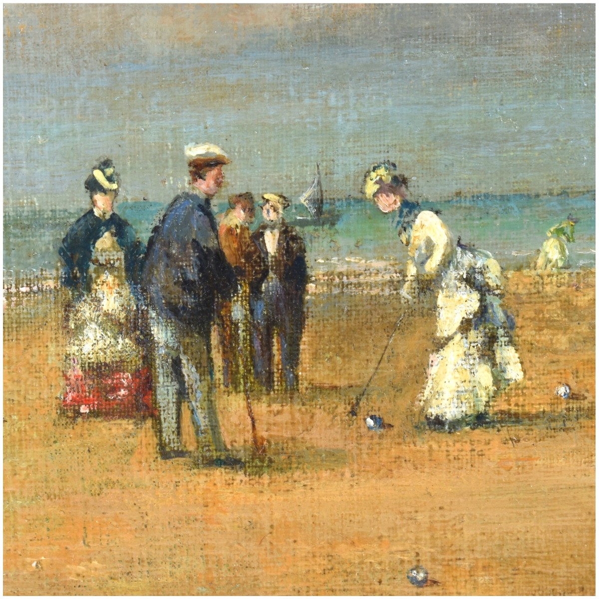 Eug-ne Baudin, French (1843 - 1907) Oil on Canvas